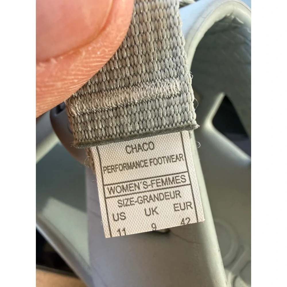 Chaco Chillos Sport Sandals Sage Green Mens 9 Womens 11 Adjustable Strap EVA‎